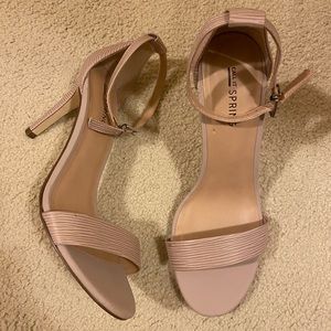 Light Pink Open Toe Heels. US Women’s 8